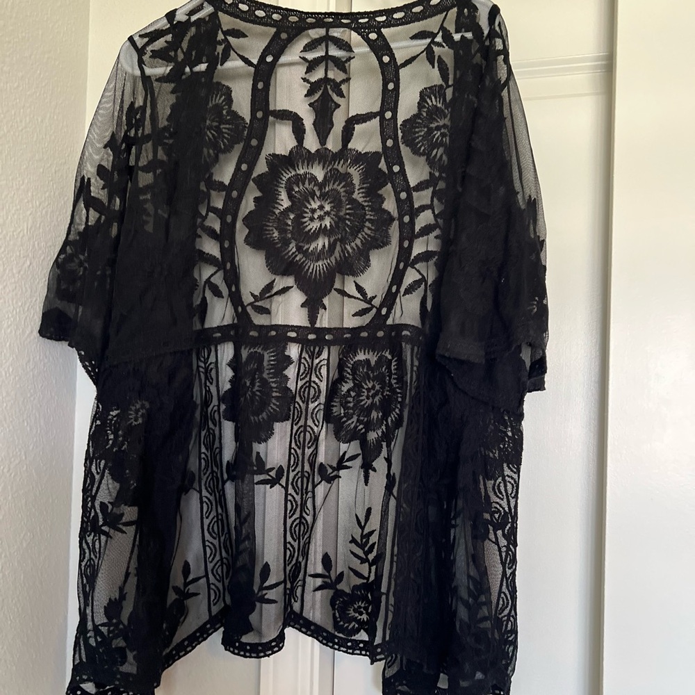 Elegant Black Lace Top